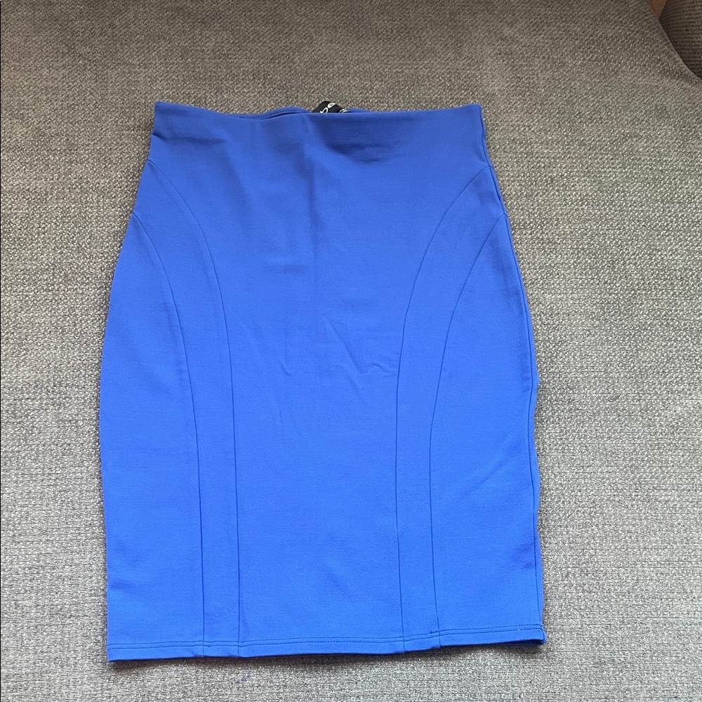 bebe Royal Blue Pencil Skirt